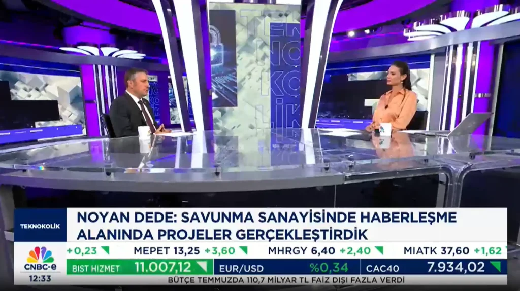 Genel Müdürümüz Sayın Noyan DEDE CNBC-E TEKNOKOLİK Programına konuk oldu